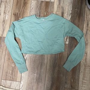 Gym long sleeve crop top